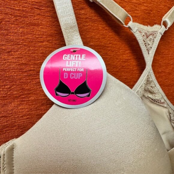 Maidenform Custom Lift Racerback Bra NWT - Beige / Nude 36D - Picture 4 of 8